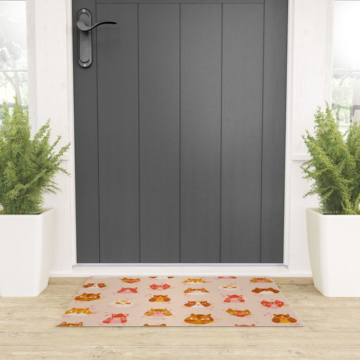 Cat Faces Collection - Retro Welcome Mat Gallery Image 3