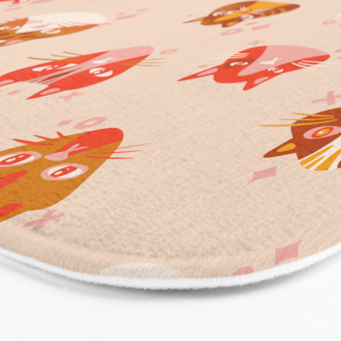Cat Faces Collection - Retro Bath Mat Gallery Image 3