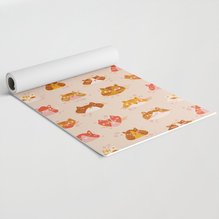 Cat Faces Collection - Retro Yoga Mat Gallery Image 2