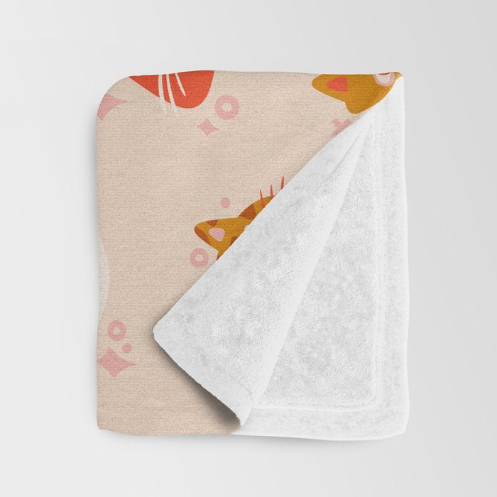 Cat Faces Collection - Retro Throw Blanket Gallery Image 3
