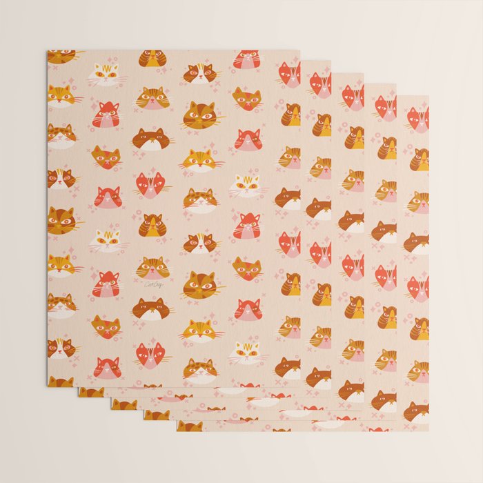 Cat Faces Collection - Retro Wrapping Paper Gallery Image 3