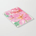Tropical Pink Hibiscus Watercolor Flowers Notebook Gallery Image 3