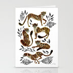 Cheetah Collection - Mocha & Black Palette Stationery Card Gallery Image 2