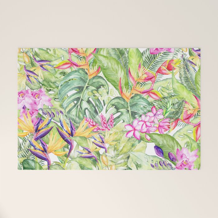 Tropical Garden 2 Welcome Mat Gallery Image 1