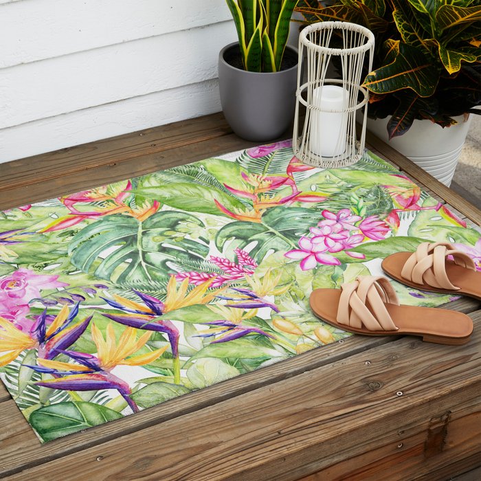 Tropical Garden 2 Outdoor Rug Gallery Image 2