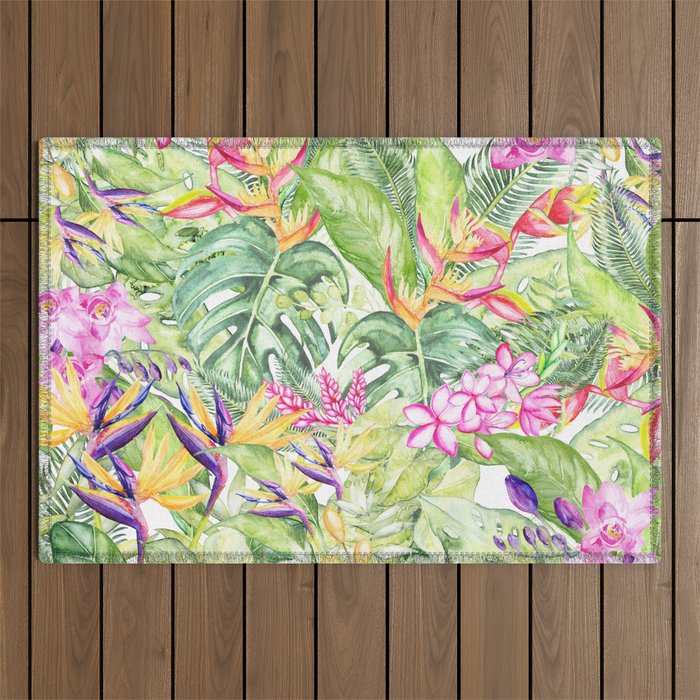 Tropical Garden 2 Outdoor Rug Gallery Image 1