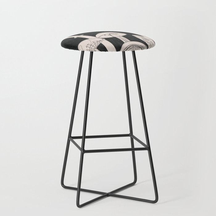 Abstract Mushrooms 7 Stool Gallery Image 1
