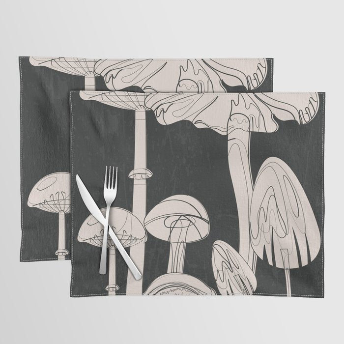 Abstract Mushrooms 7 Placemat Gallery Image 1