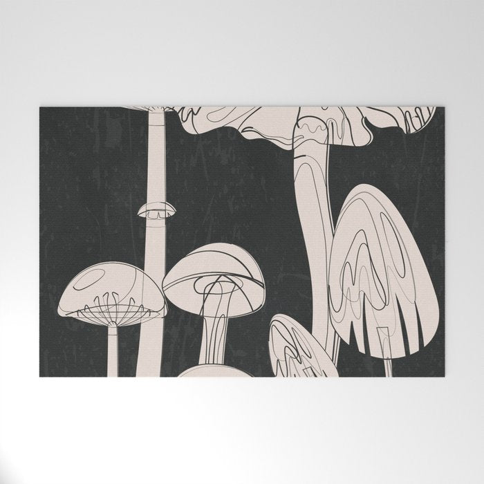 Abstract Mushrooms 7 Welcome Mat Gallery Image 1