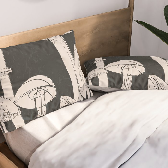 Abstract Mushrooms 7 Pillow Sham Gallery Image 2