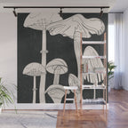 Abstract Mushrooms 7 Wall Mural Gallery Image 1