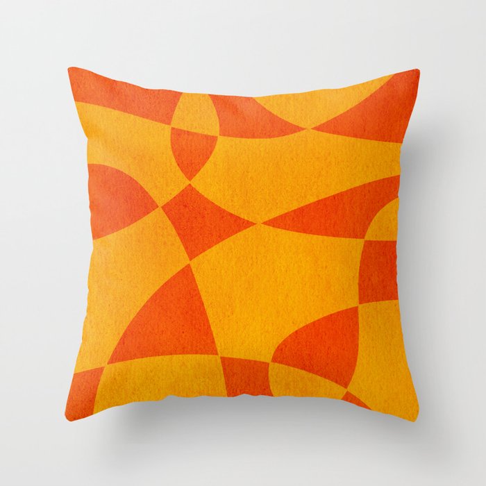 Abstract D07-1 Throw Pillow Gallery Image 1