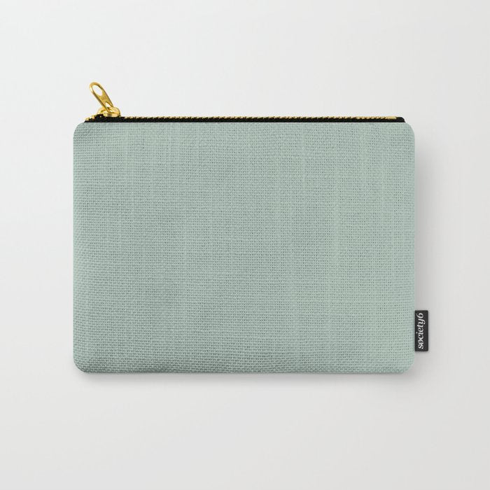 Light Celadon Blue Green Teal Mint Soft Pastel Solid Color Carry All Pouch Gallery Image 1