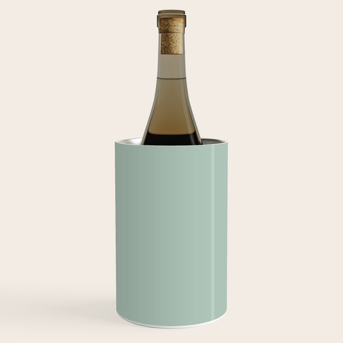 Light Celadon Blue Green Teal Mint Soft Pastel Solid Color Wine Chiller Gallery Image 3
