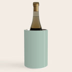 Light Celadon Blue Green Teal Mint Soft Pastel Solid Color Wine Chiller Gallery Image 3