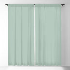 Light Celadon Blue Green Teal Mint Soft Pastel Solid Color Window Curtain Gallery Image 5