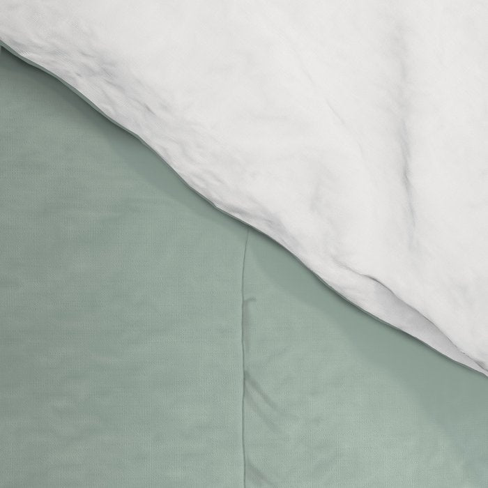 Light Celadon Blue Green Teal Mint Soft Pastel Solid Color Comforter Gallery Image 4