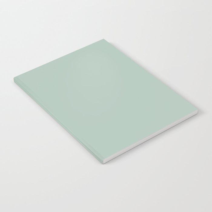 Light Celadon Blue Green Teal Mint Soft Pastel Solid Color Notebook Gallery Image 2