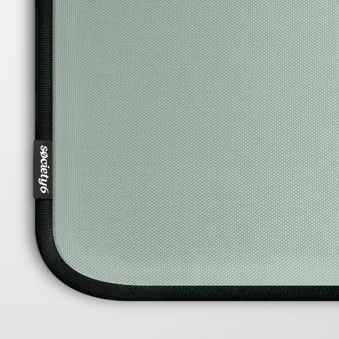 Light Celadon Blue Green Teal Mint Soft Pastel Solid Color Laptop Sleeve Gallery Image 3