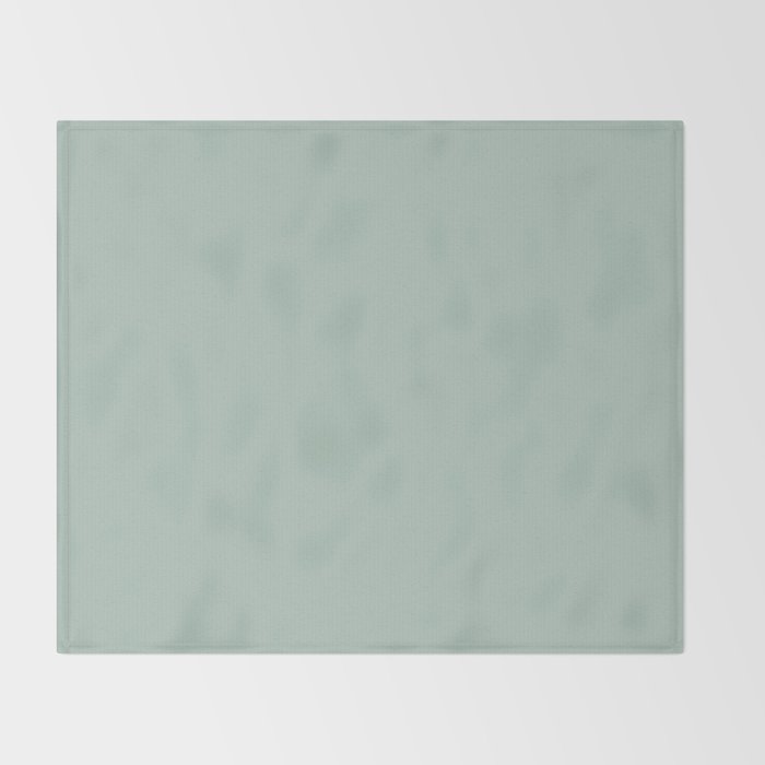 Light Celadon Blue Green Teal Mint Soft Pastel Solid Color Throw Blanket Gallery Image 2