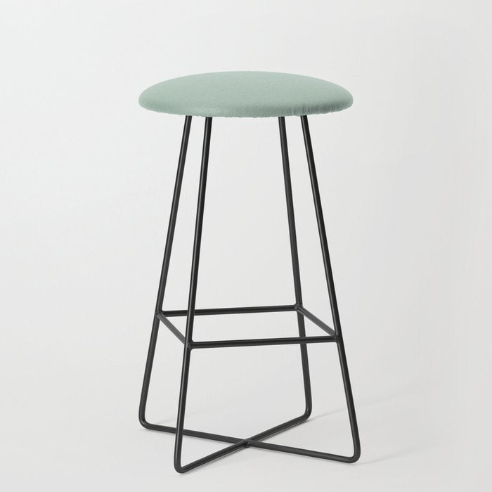 Light Celadon Blue Green Teal Mint Soft Pastel Solid Color Stool Gallery Image 1