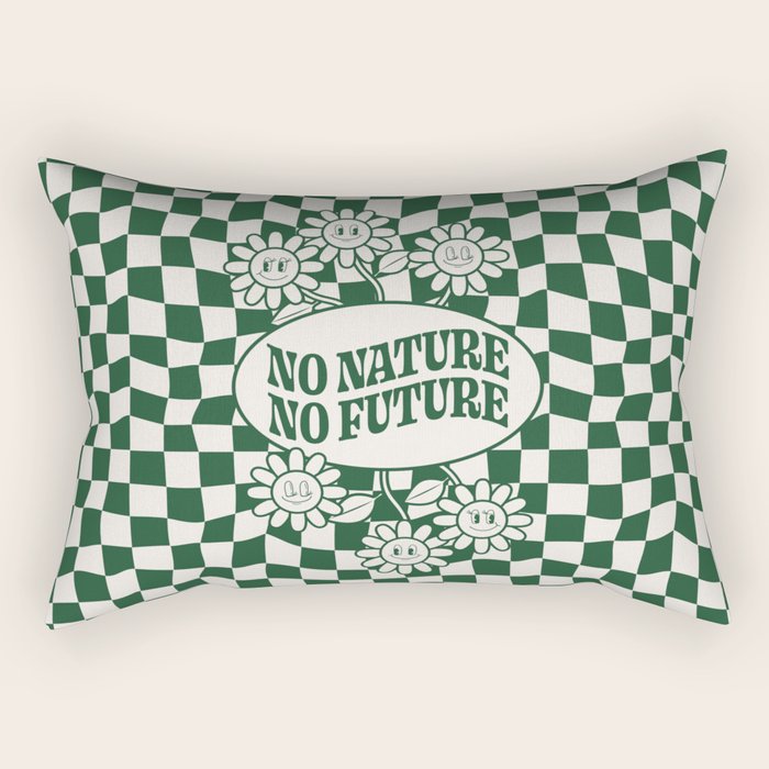No Nature No Future Rectangular Pillow Gallery Image 2
