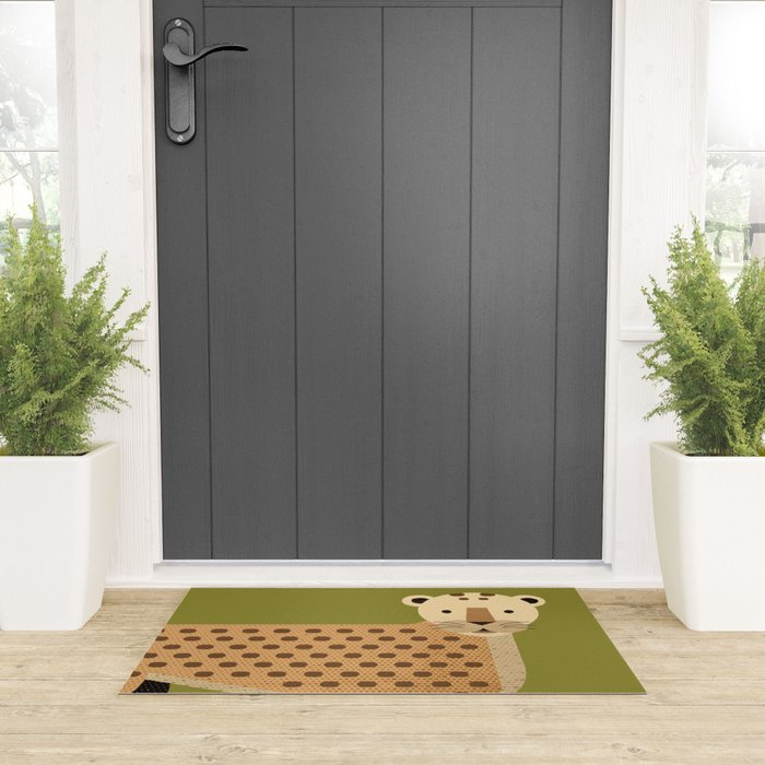 Whimsy Leopard Welcome Mat Gallery Image 3