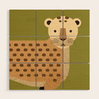 Whimsy Leopard Wood Wall Art Gallery Image 1
