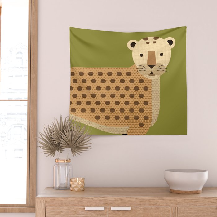 Whimsy Leopard Wall Tapestry Gallery Image 2