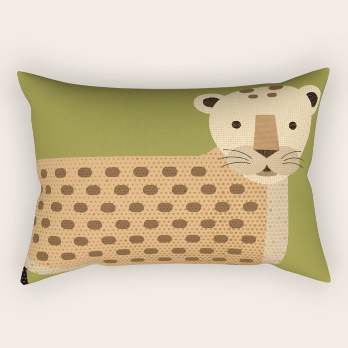 Whimsy Leopard Rectangular Pillow Gallery Image 2