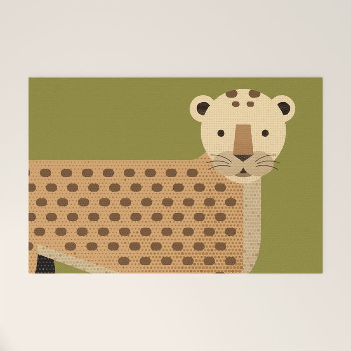 Whimsy Leopard Welcome Mat Gallery Image 1