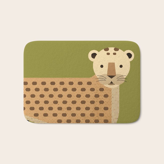 Whimsy Leopard Bath Mat Gallery Image 1