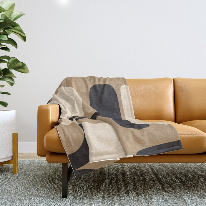 Abstract shapes in the skies 14 Throw Blanket Gallery Image 1