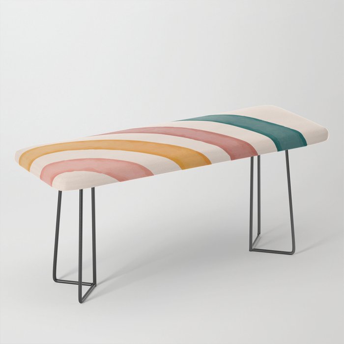 Abstract Colors of the Rainbow Bench Gallery Image 1