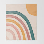 Abstract Colors of the Rainbow Throw Blanket Gallery Image 2