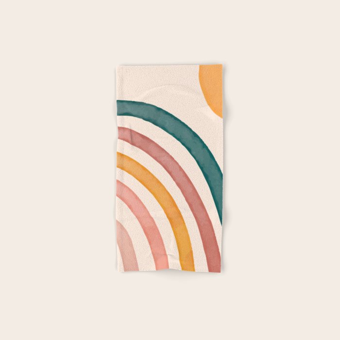 Abstract Colors of the Rainbow Bath Towel Gallery Image 1