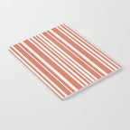 Classic Stripes XLVII - Brick Red Notebook Gallery Image 2