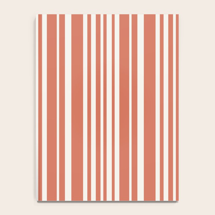 Classic Stripes XLVII - Brick Red Notebook Gallery Image 4