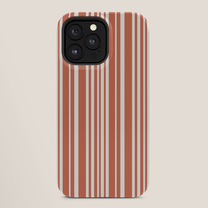 Classic Stripes XLVII - Brick Red iPhone Case Gallery Image 28