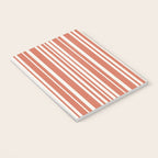 Classic Stripes XLVII - Brick Red Notebook Gallery Image 3