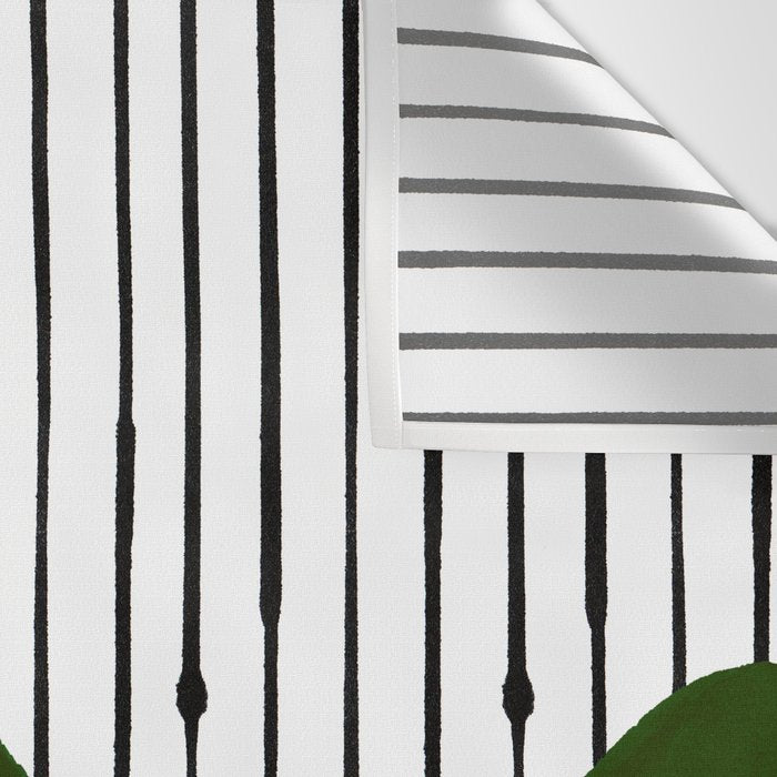 lines and wave (green) Wall Tapestry Gallery Image 3