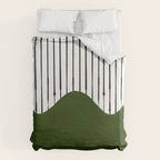 lines and wave (green) Duvet Cover Gallery Image 6