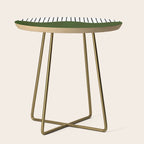 lines and wave (green) Side Table Gallery Image 1