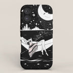 Reading in the Moonlight iPhone Case Gallery Image 1