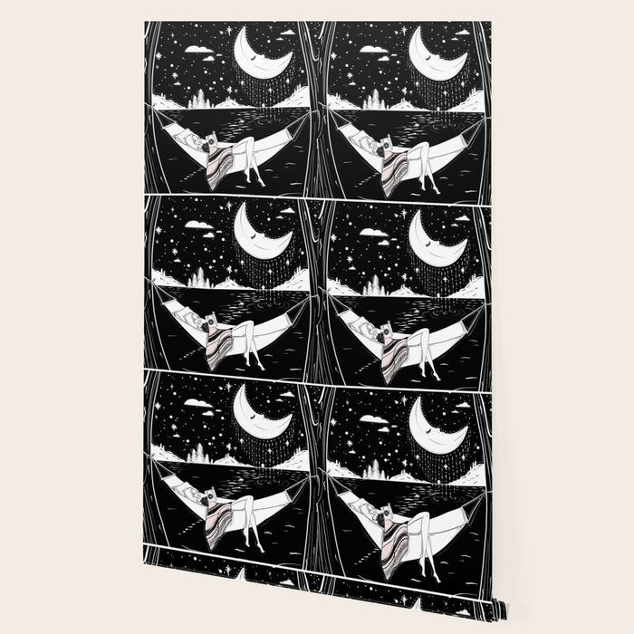 Reading in the Moonlight Wallpaper Gallery Image 2