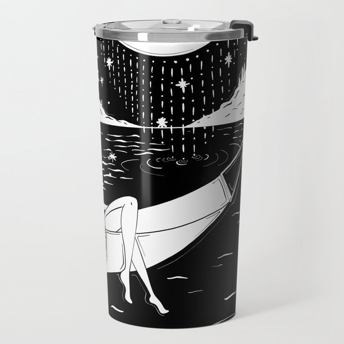 Reading in the Moonlight Travel Mug Gallery Image 2