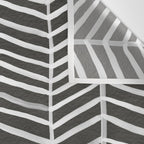 Herringbone - Black & White Wall Tapestry Gallery Image 3