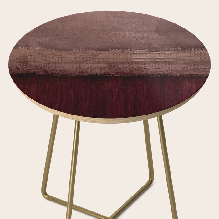 Burgundy abstract Side Table Gallery Image 2