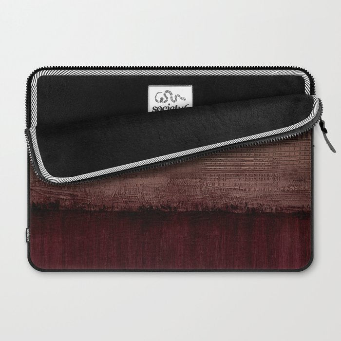 Burgundy abstract Laptop Sleeve Gallery Image 2