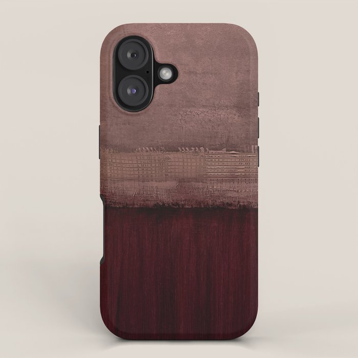Burgundy abstract iPhone Case Gallery Image 1